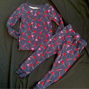 Heart Patterned Kids Pajamas